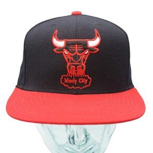 Chicago Bulls Windy City NBA Basketball Mitchell Ness Snapback Hat Cap Hardwood
